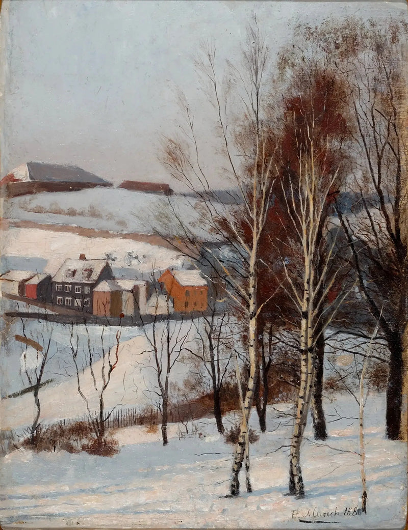 Fossveien'den Manzara - Edvard Munch