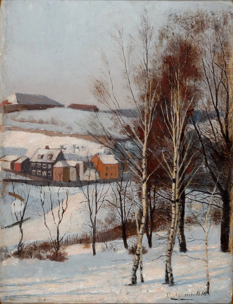 Fossveien'den Manzara - Edvard Munch