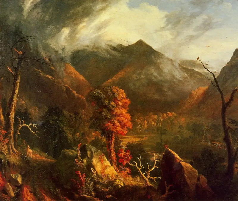 Beyaz Dağlar Manzarası - Thomas Cole