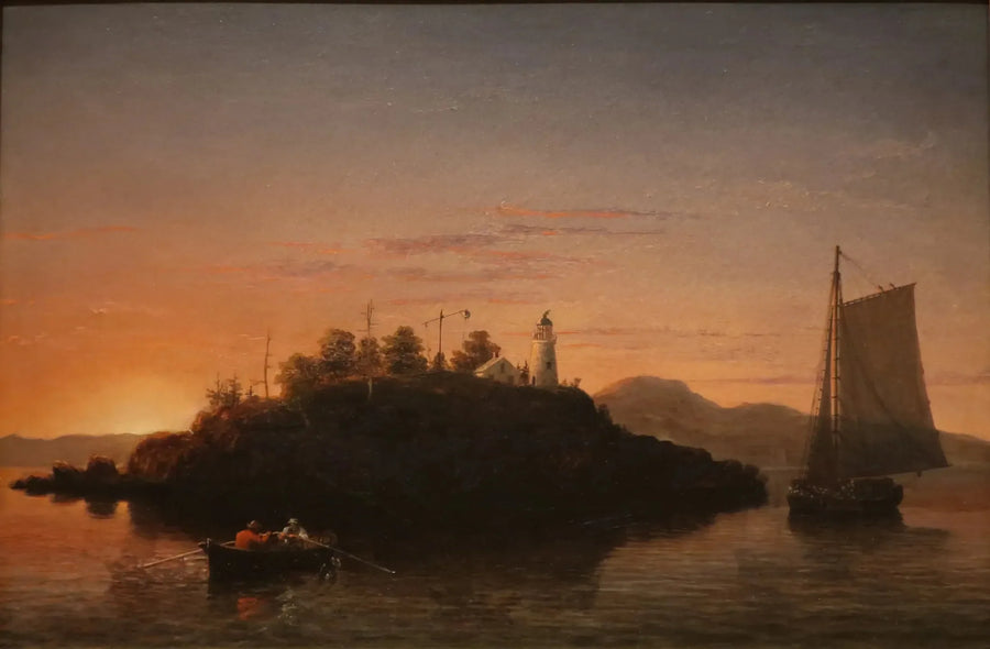 Camden Dağları'nın Penobscot Körfezi'nden Manzarası - Fitz Henry Lane