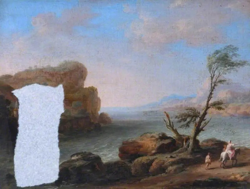 Deniz Kenarında İnsanlarla Manzara - Claude Lorrain