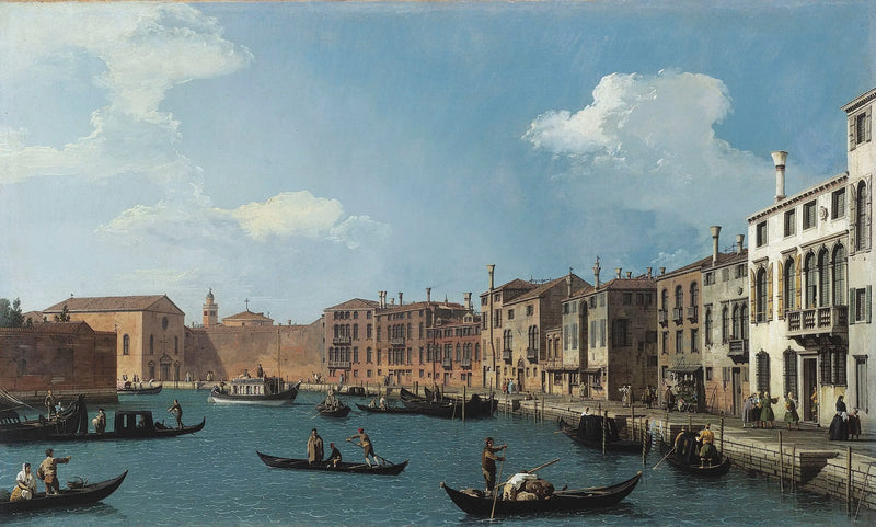 Santa Chiara Kanalı Manzarası, Venedik - Canaletto