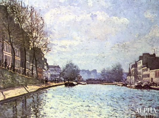 Vue du canal Saint-Martin, Paris - Van Gogh - Reproductions de tableaux et peintures haut de gamme