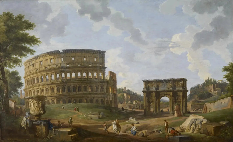 Kolezyum Manzarası - Giovanni Paolo Panini
