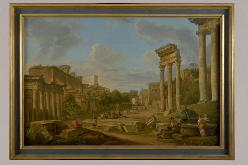 Roma'daki forum manzarası - Giovanni Paolo Panini