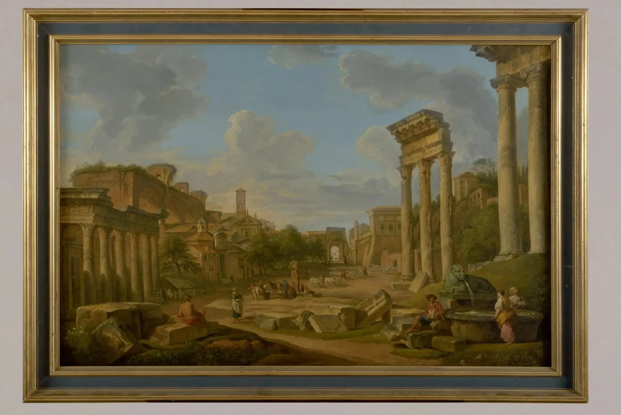 Roma'daki forum manzarası - Giovanni Paolo Panini