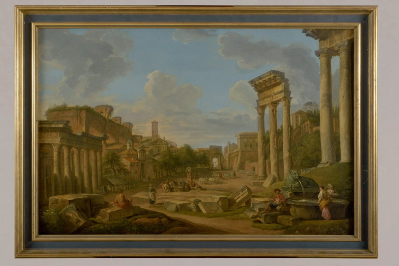 Roma'daki forum manzarası - Giovanni Paolo Panini