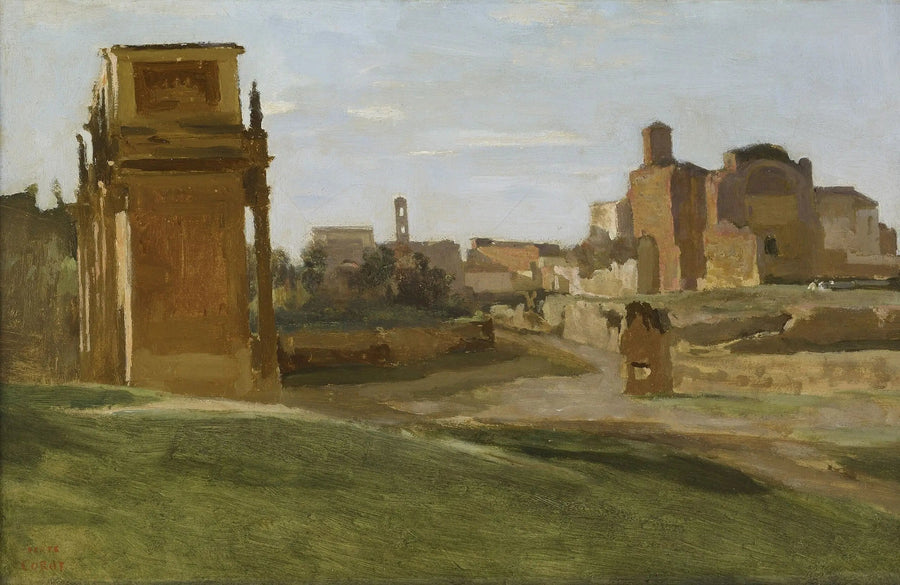 Roma, Forum Manzarası - Jean-Baptiste Camille Corot