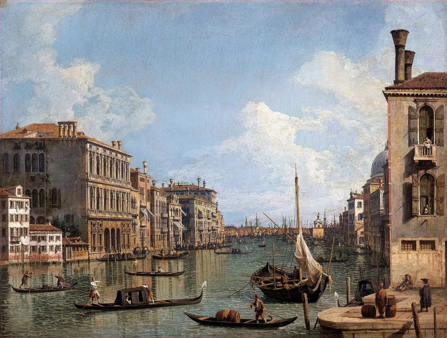 Grand Kanal manzarası, Gümrük burnu - Canaletto