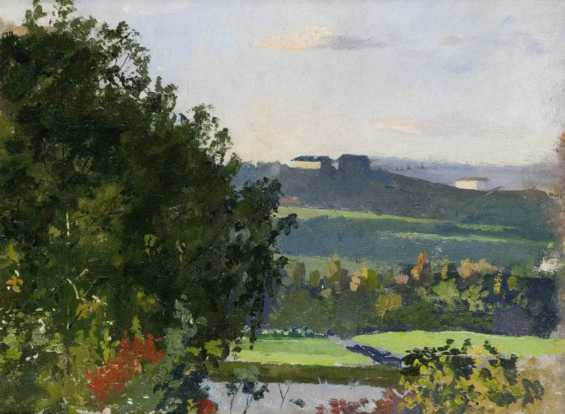 Grüner Bahçesi Manzarası - Edvard Munch
