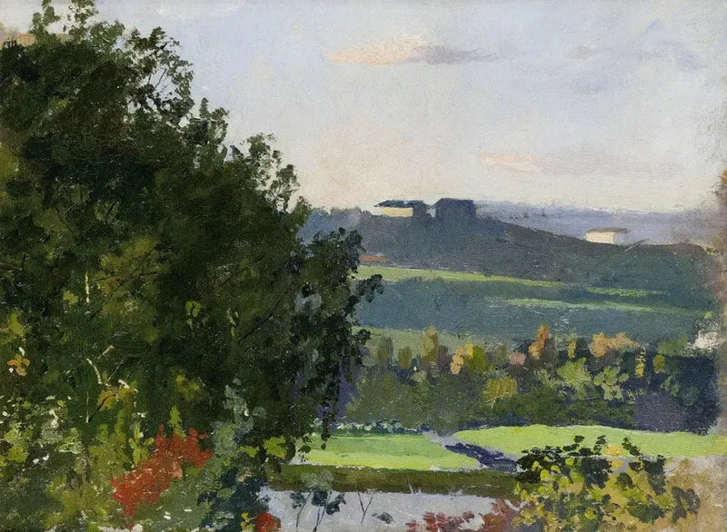 Grüner Bahçesi Manzarası - Edvard Munch
