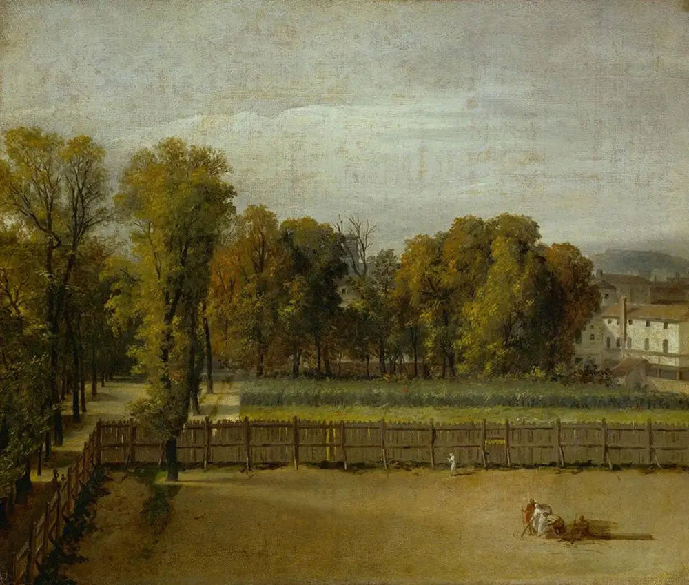 Vue du jardin du Luxembourg à Paris - Jacques-Louis David image 1 copie de tableau peinte à la main