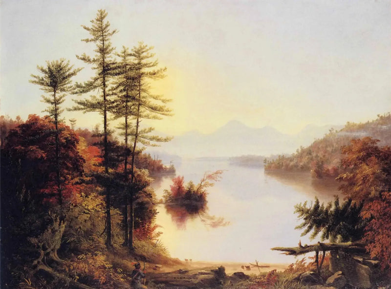 Winnipiseogee Gölü Manzarası - Thomas Cole