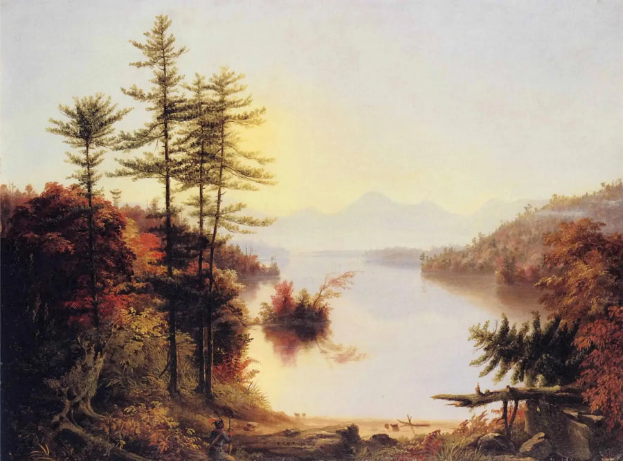 Winnipiseogee Gölü Manzarası - Thomas Cole