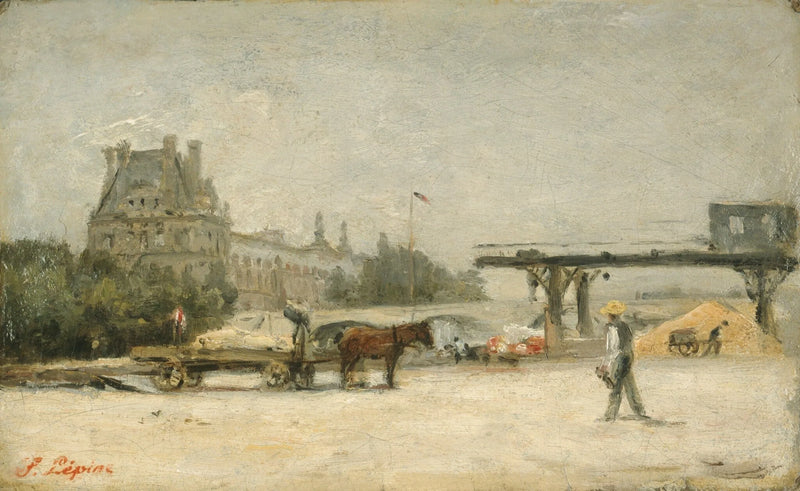 Louvre Manzarası - Stanislas Lépine