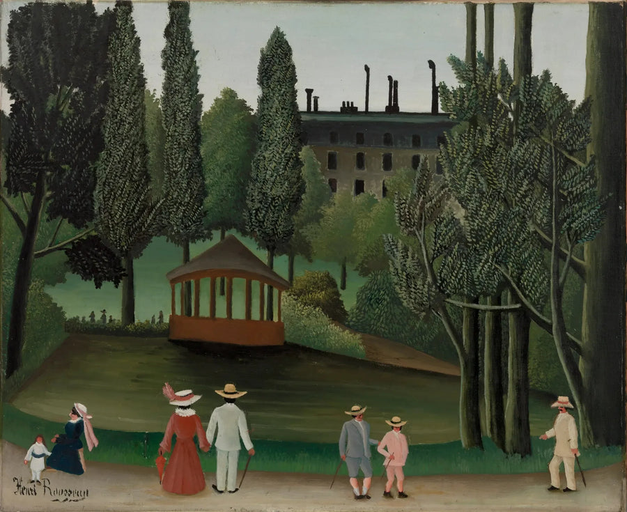 Montsouris Parkı Manzarası, Kiosk - Henri Rousseau