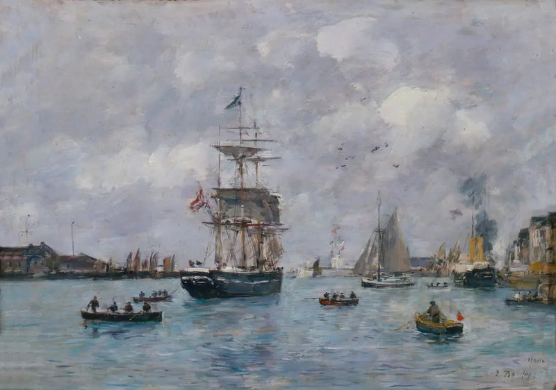 Le Havre Limanı Manzarası - Eugène Boudin