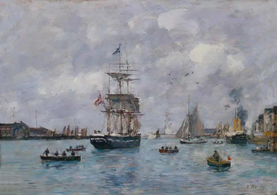 Le Havre Limanı Manzarası - Eugène Boudin
