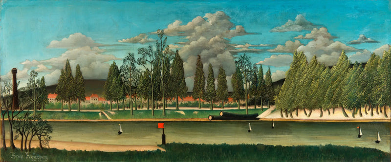Asnières İskelesi Manzarası - Henri Rousseau