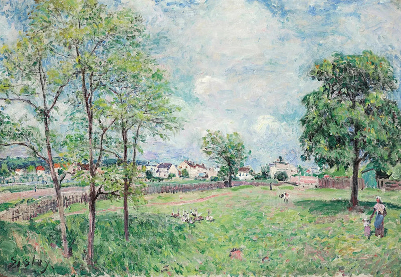 Köy Manzarası - Alfred Sisley