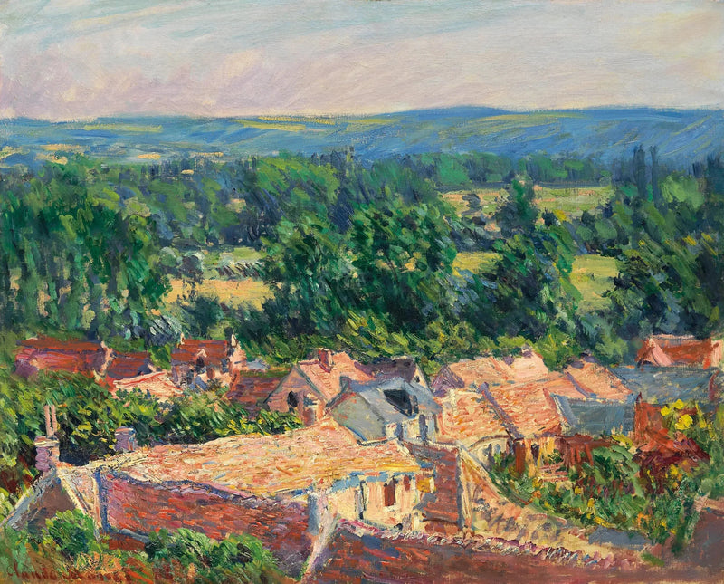 Giverny Köyü Manzarası - Claude Monet