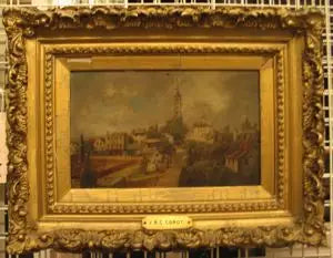 Bir Şehrin Manzarası - Jean-Baptiste Camille Corot