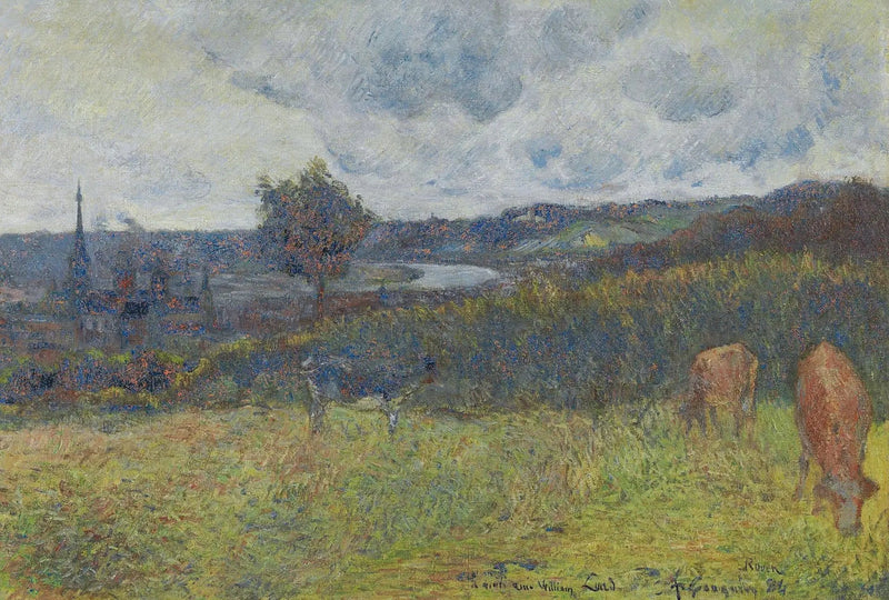 Rouen Genel Görünümü - Paul Gauguin