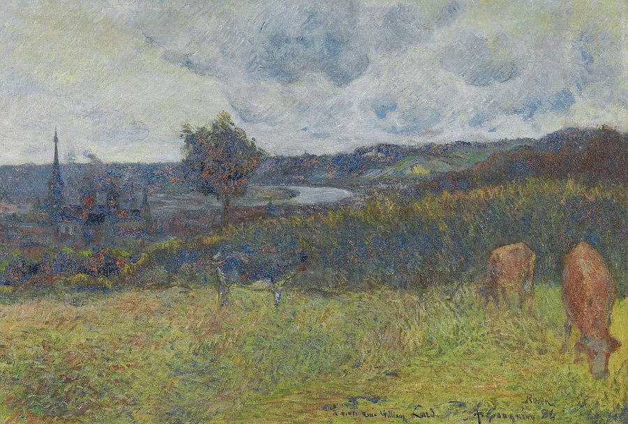 Rouen Genel Görünümü - Paul Gauguin