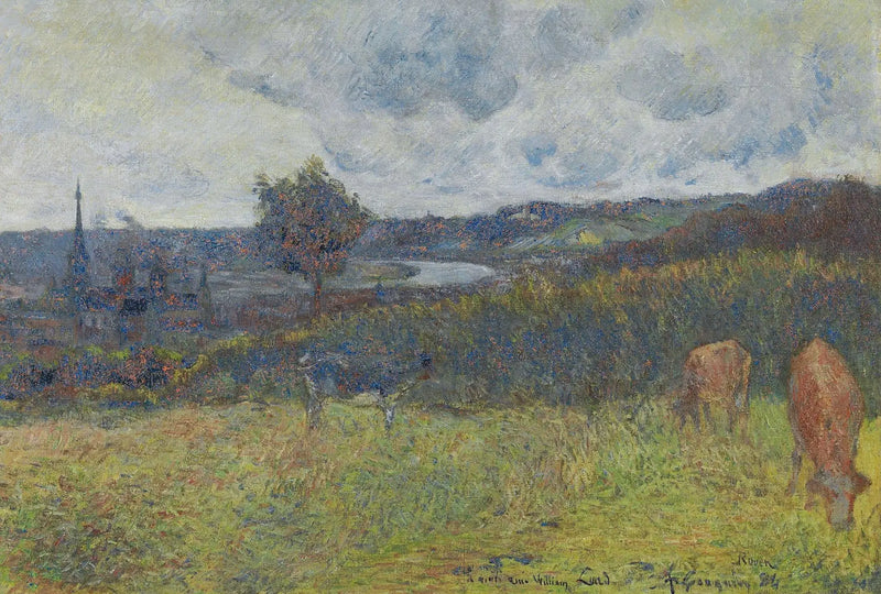 Rouen Genel Görünümü - Paul Gauguin