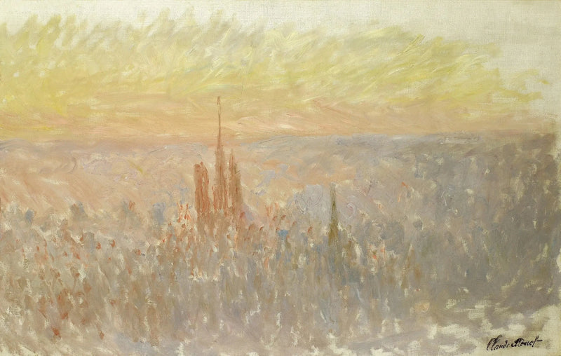 Rouen W1315'in genel görünümü - Claude Monet