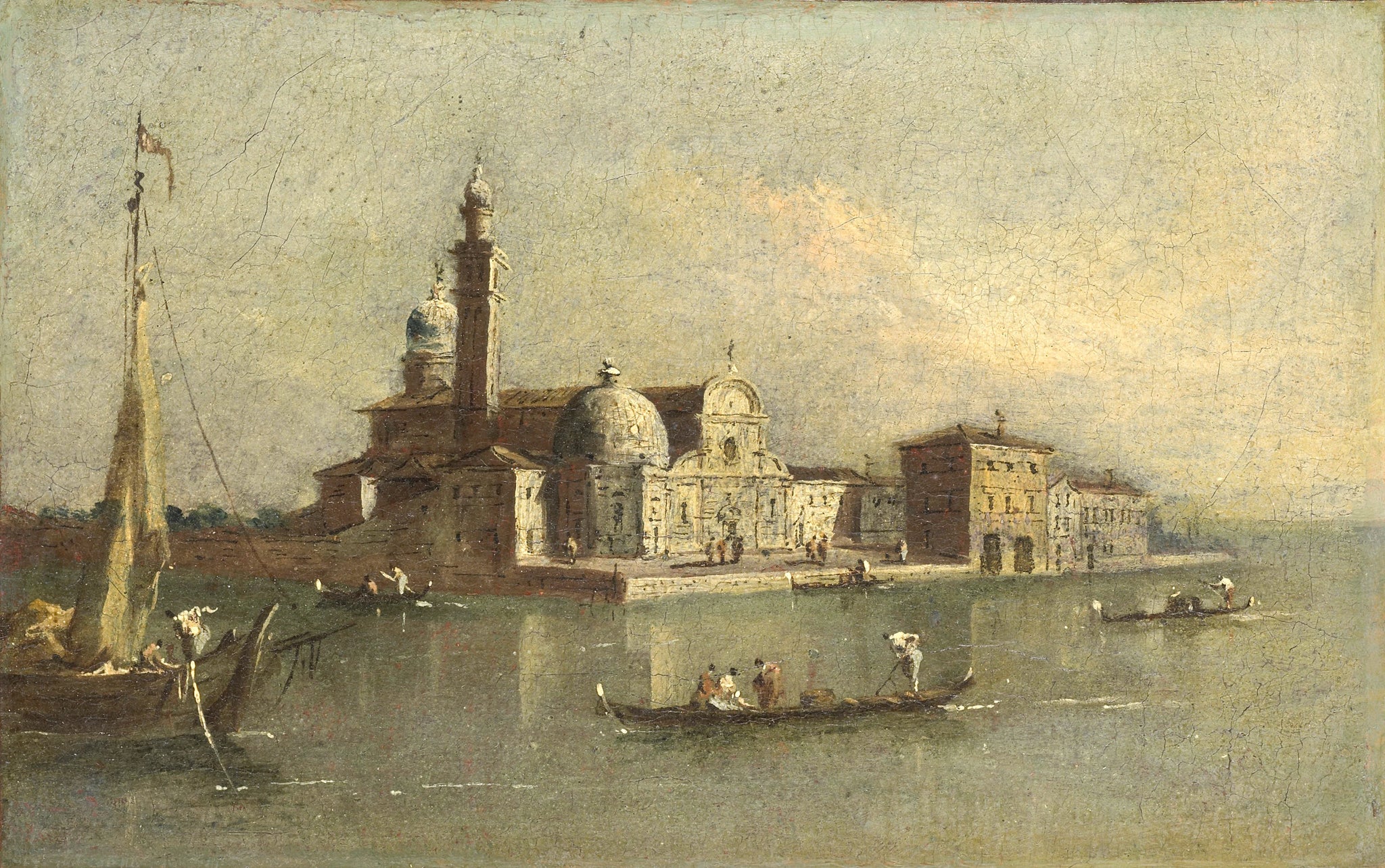 Vue de l'Isola di San Michele à Venise - Giacomo Guardi