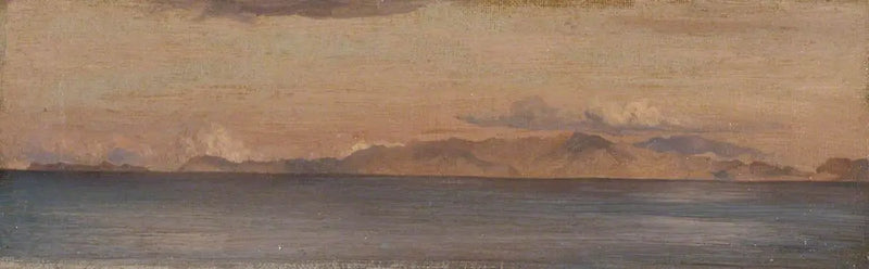 Ege Denizi Dağlarının Uzak Manzarası - Frederic Leighton
