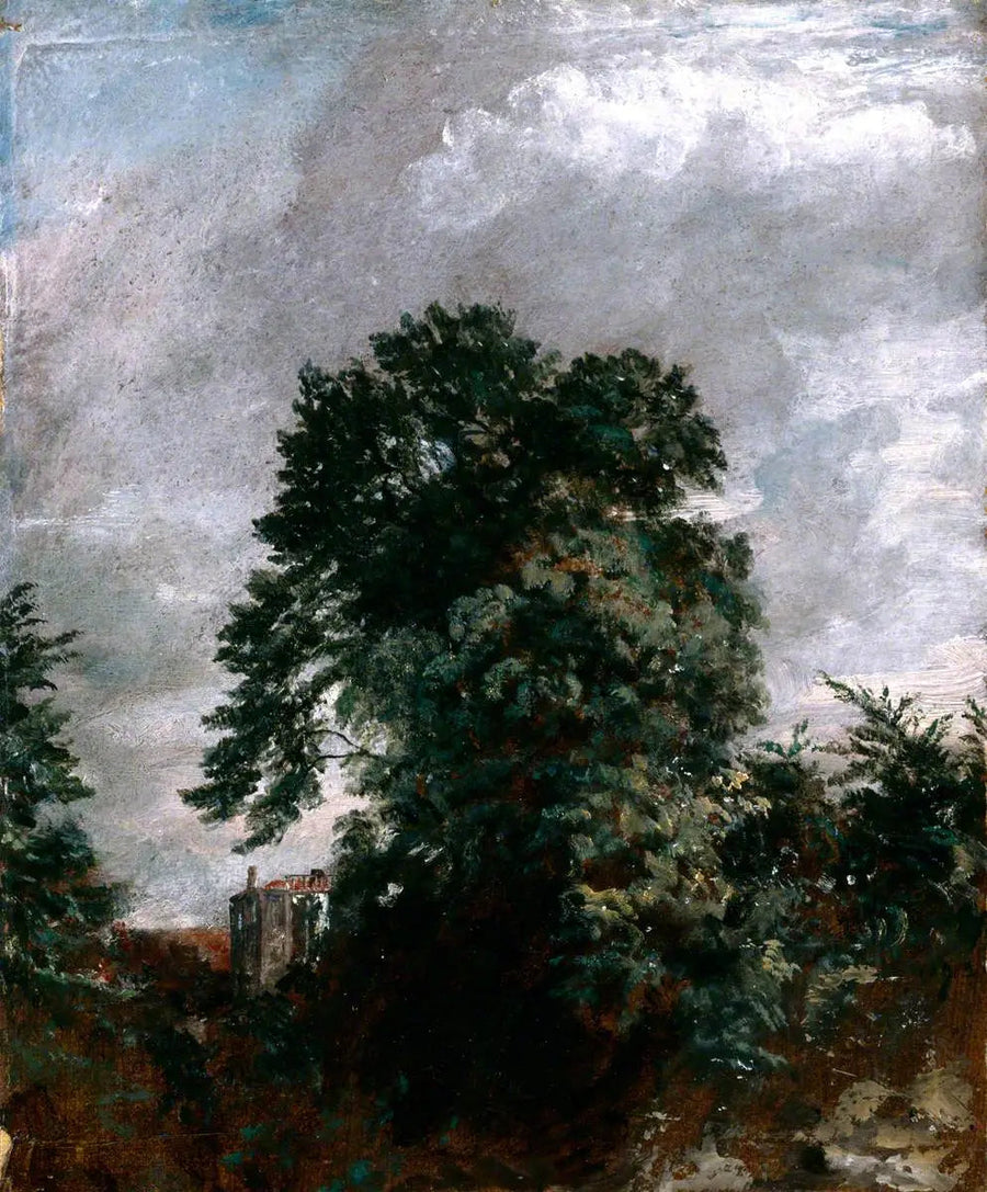 Uzakta Ormanlık Alan Manzarası, Hampstead - John Constable