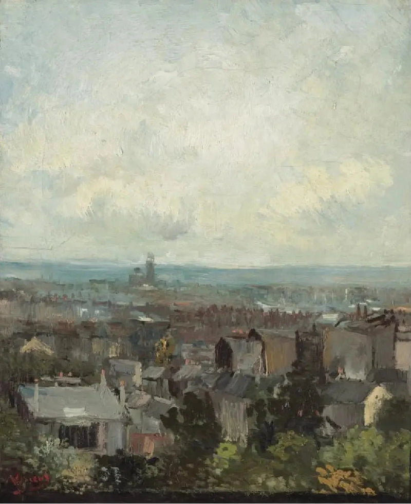Montmartre çevresinden Paris manzarası - Vincent van Gogh