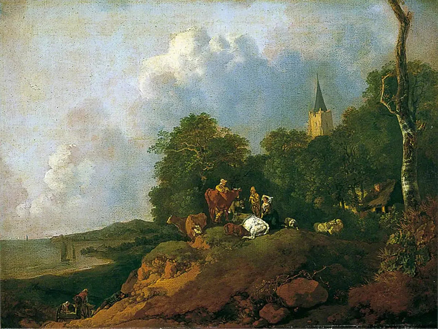 Kıyıya Yakın Manzara - Thomas Gainsborough