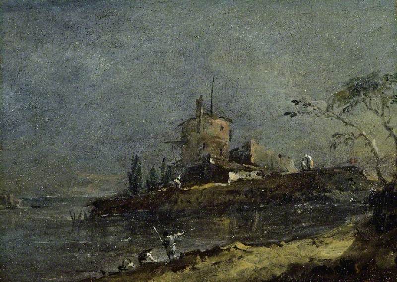 Venice yakınlarında manzara - Francesco Guardi