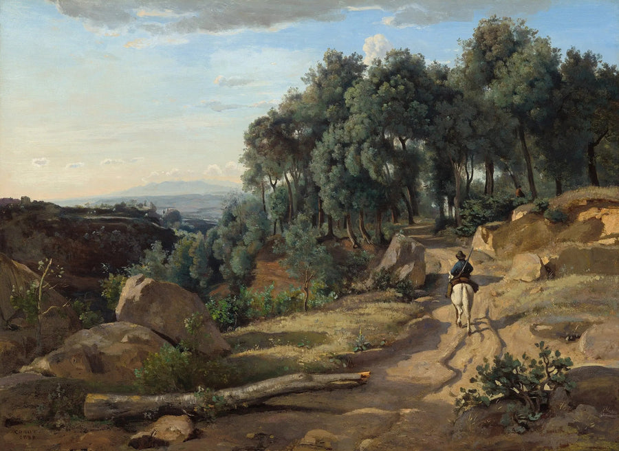 Volterra Yakınında Manzara - Jean-Baptiste Camille Corot