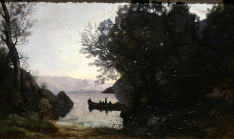 İtalyan Tirolü Riva'dan Çekim Manzarası - Jean-Baptiste Camille Corot