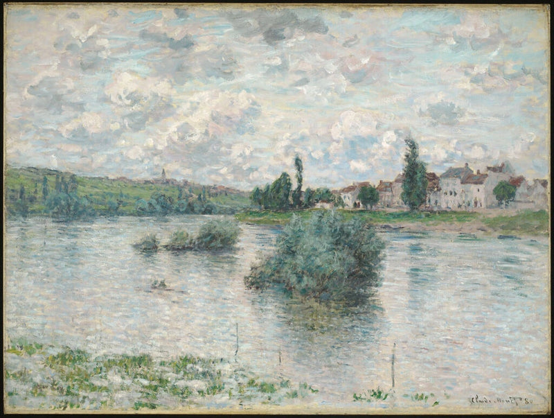Lavacourt W540'taki Seine Nehri'nin görünümü - Claude Monet
