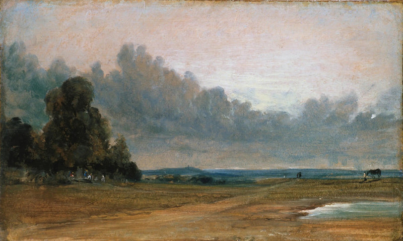 Hampstead Heath manzarası, uzakta Harrow ile - John Constable