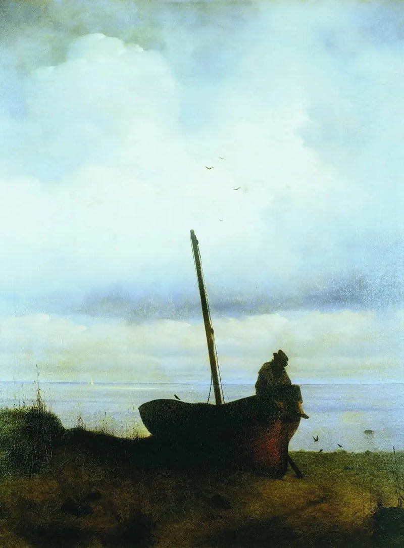 Saint-Petersburg yakınlarındaki kıyı manzarası - Ivan Aïvazovski