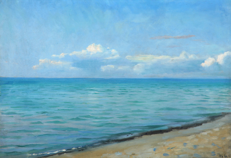 Skagen'da Plaj Manzarası - Michael Peter Ancher