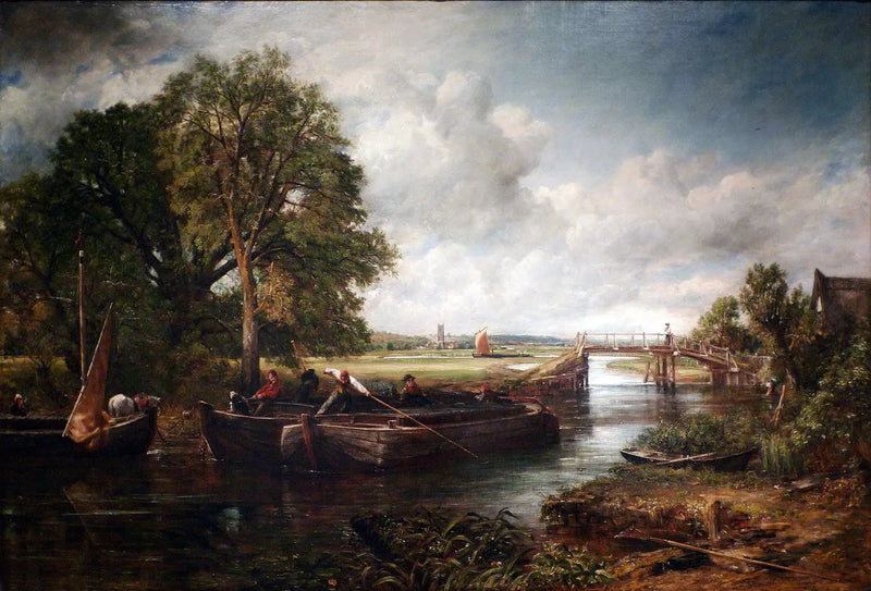 Dedham yakınlarındaki Stour manzarası - John Constable