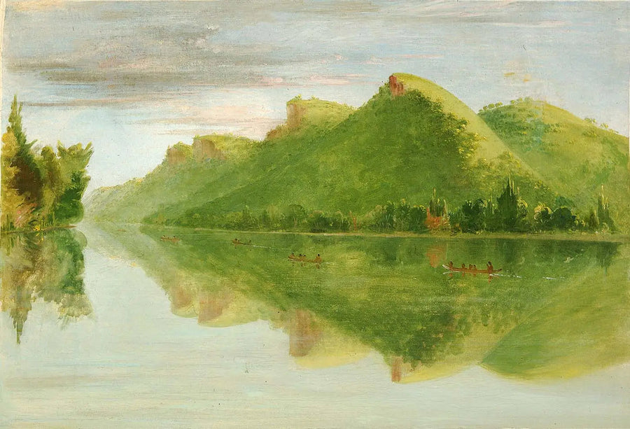 Yukarı Mississippi manzarası, muhteşem çayırlar - George Catlin