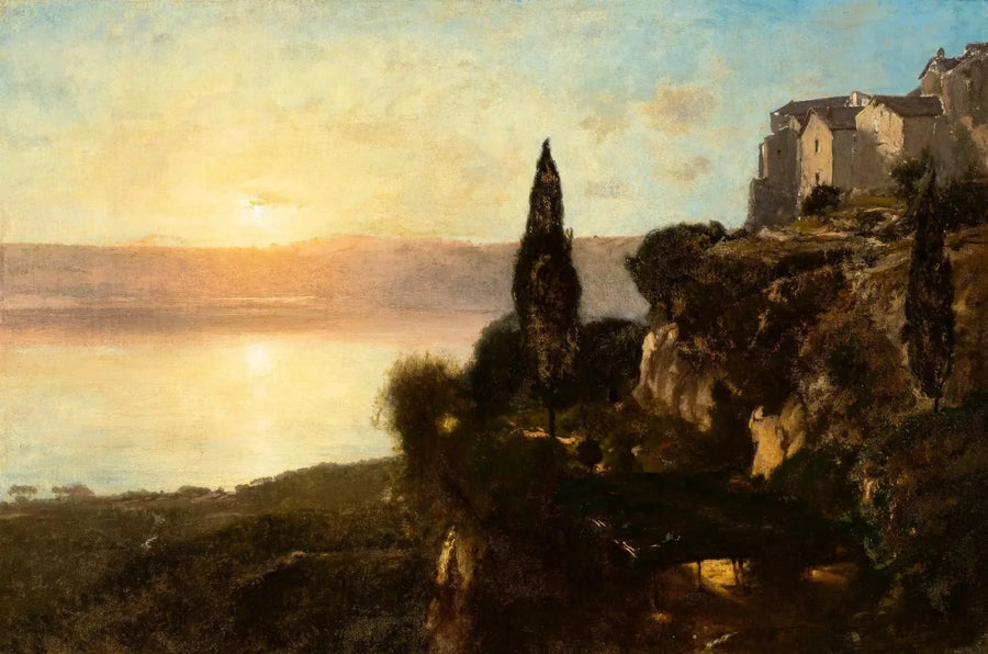 Nemi Gölü Manzarası - George Inness