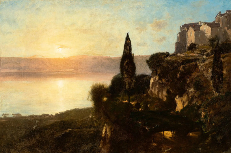 Nemi Gölü Manzarası - George Inness