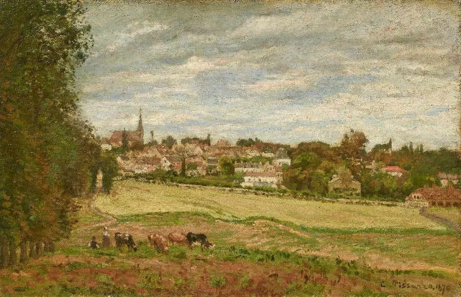 Marly-le-Roi Köyü Manzarası - Camille Pissarro