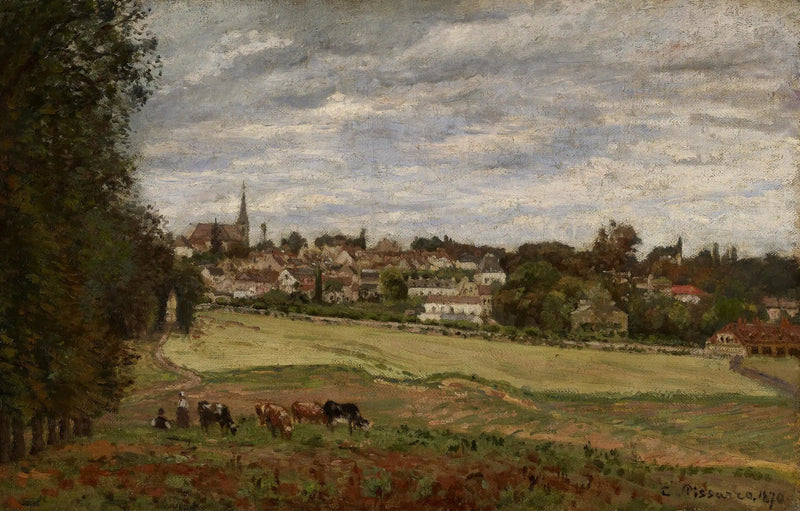 Marly-le-Roi Köyü Manzarası - Camille Pissarro