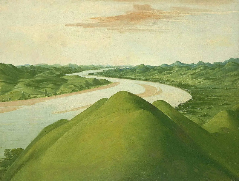 Cross Timbers manzarası, Teksas - George Catlin
