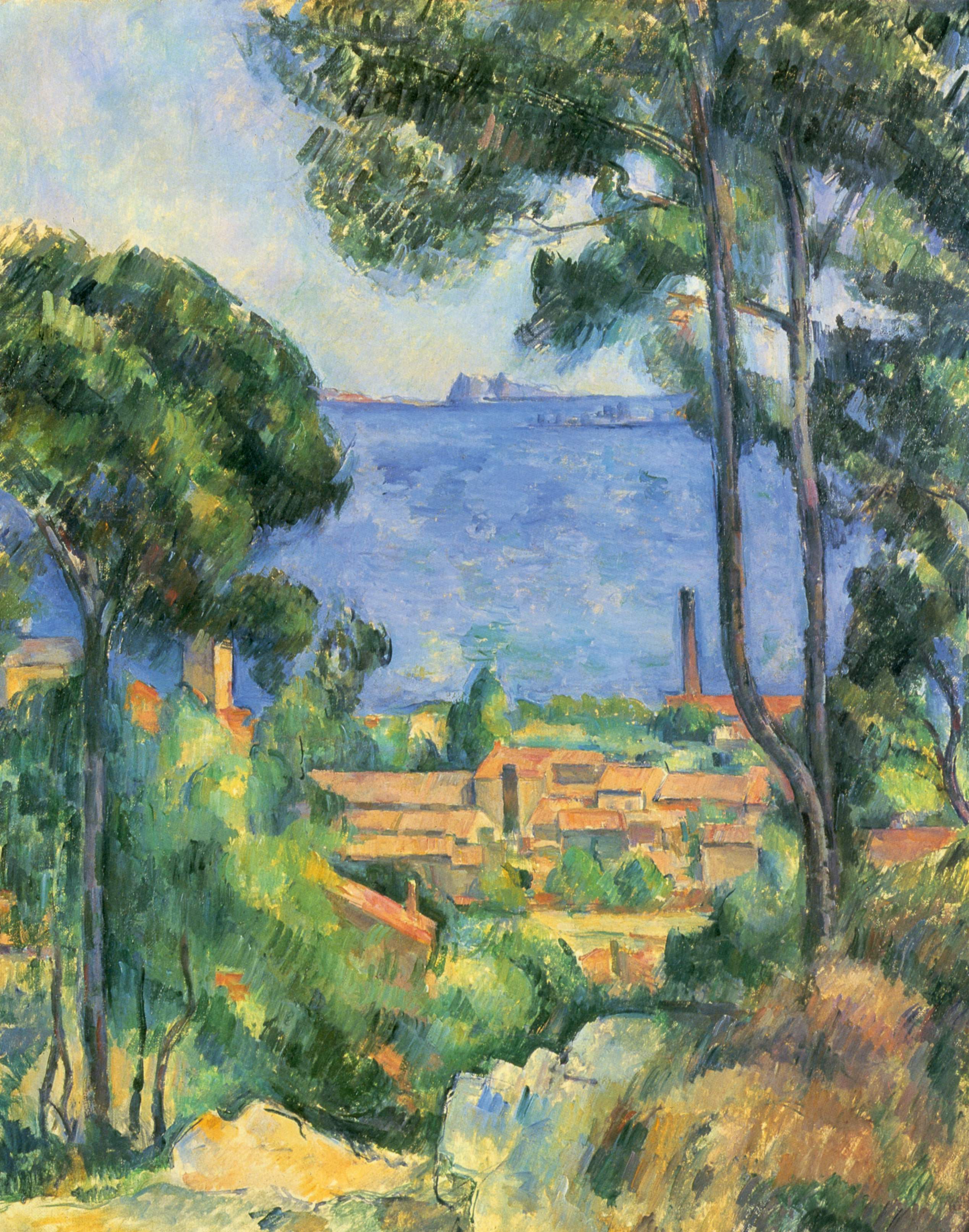 Estaque ve If Kalesi Manzarası - Paul Cézanne